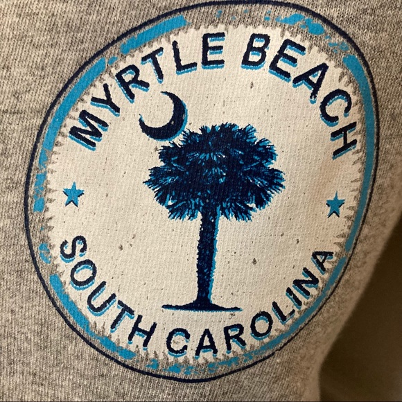Myrtle Beach SC State Symbol Palmetto Moon Graphic Tee - Picture 3 of 5